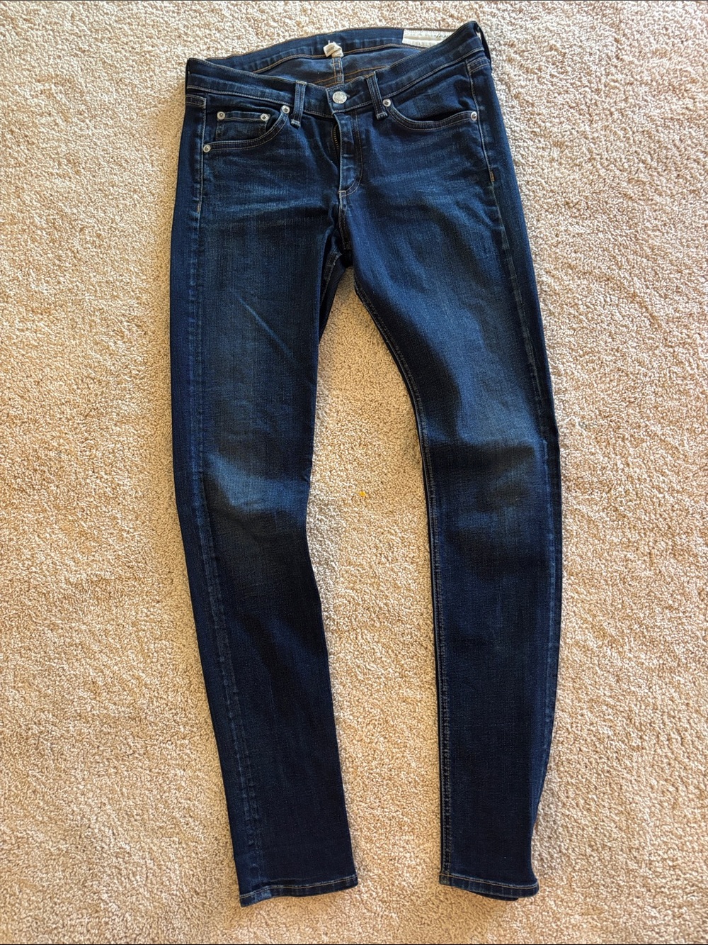 rag & bone Navy Skinny Jeans